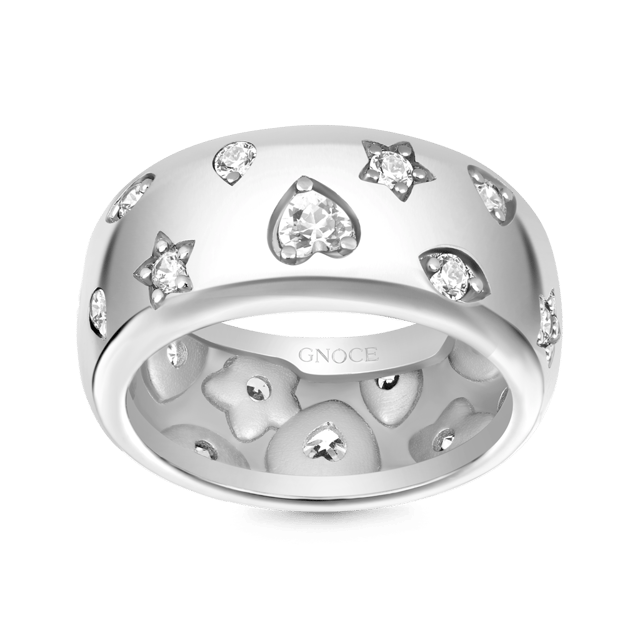 Check this out from gnoce! Silver Color Mixed Shape Ring