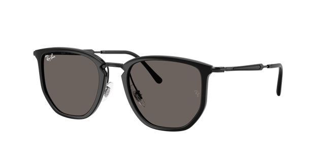 RAY-BAN RB4451 Black - Unisex Sunglasses, Dark Grey Lens