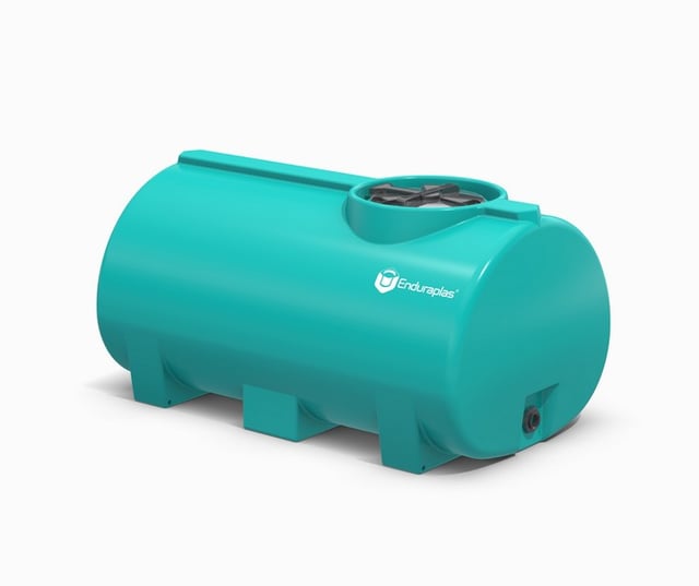 400 Gallon Plastic Horizontal Leg Tank in Faint Green