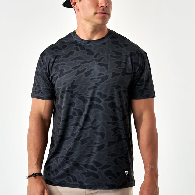 Go To Tee - Black Camo