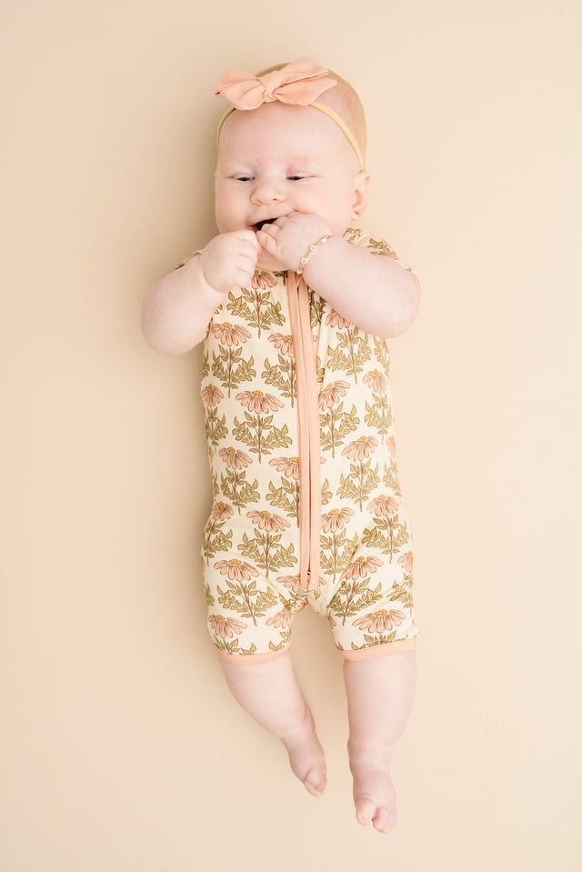 Timeless Petals Bamboo Short Romper