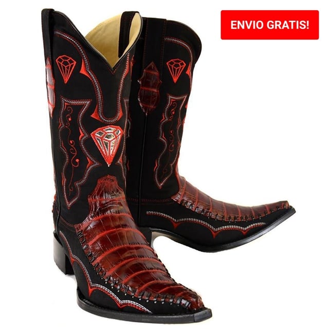 Crocodile Belly Embossed Coco Boots WD-098