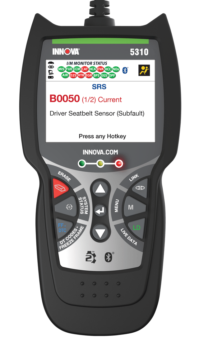 Innova 5310 - OBD2 Scanner to Read/Erase ABS + SRS + Airbag Codes