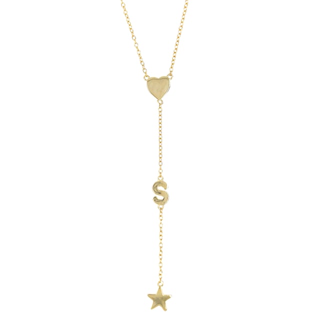 Initial Lariat Necklace