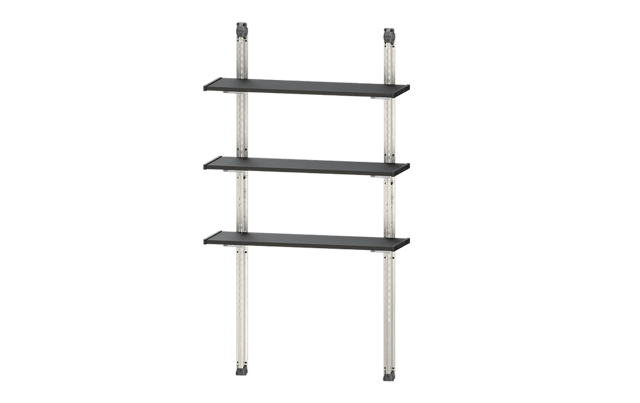 Storage Shed Shelf Kit 40 Inch - Black