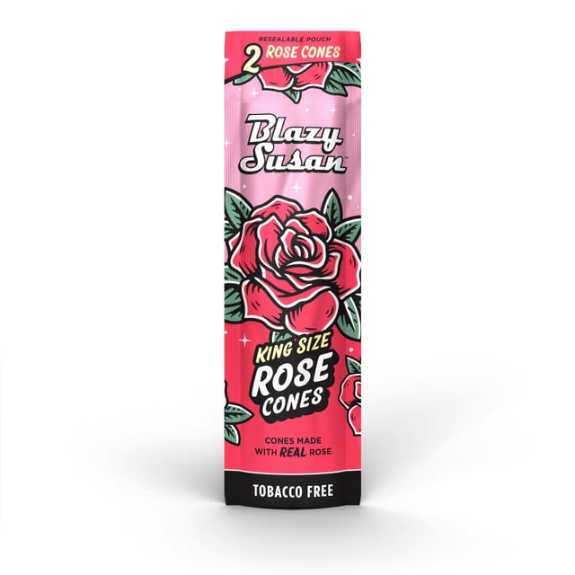 Rose Wrap Cones | Single Pack - Blazy Susan | Denver, CO | Premium Smoking Accessories