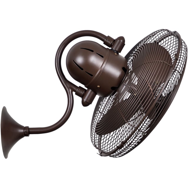 Atlas Laura 19.5 inch Textured Bronze Wall Fan, Atlas