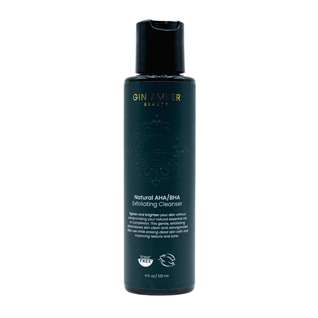 Natural AHA/BHA Exfoliating Cleanser - Saggy Skin, Acne, Textured Skin