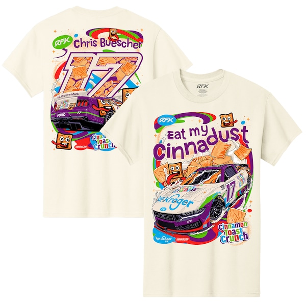 Men's Chris Buescher Natural Cinnamon Toast Crunch Car T-Shirt