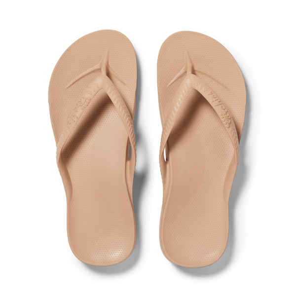 Arch Support Flip Flops - Classic - Tan
