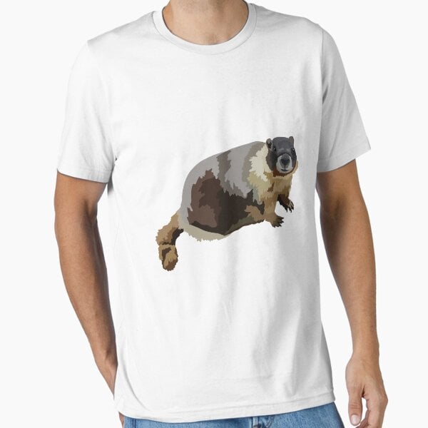 Y is for Yellow Bellied Marmot , Marmot Illustration – Cute Wildlife Animal Art for Nature Lovers Essential T-Shirt