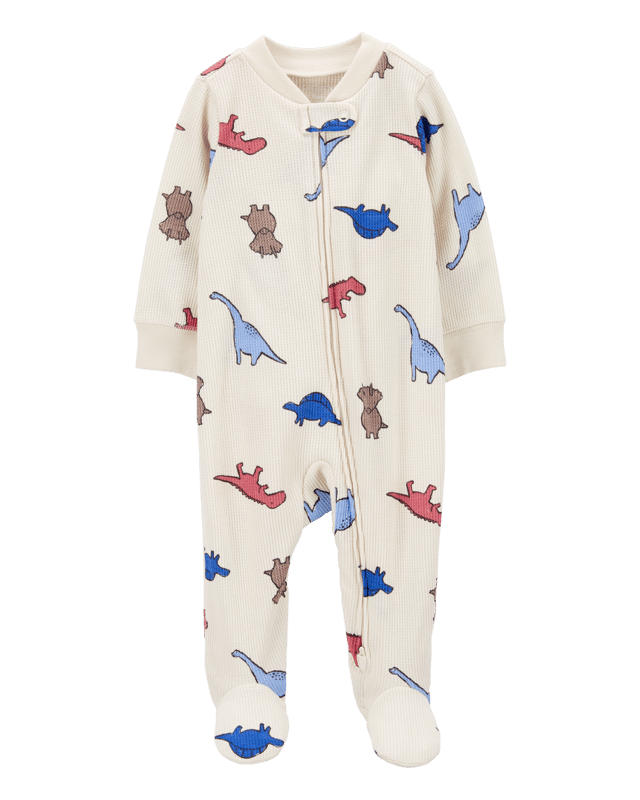 Baby Dinosaur 2-Way Zip Thermal Sleep & Play Pajamas
