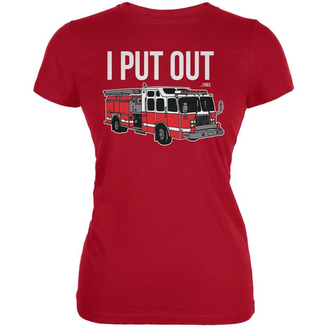I Put Out ...Fires Red Juniors Soft T-Shirt
