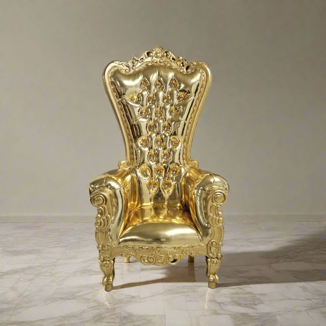 Queen Tiffany Throne Chair - Vinyl
