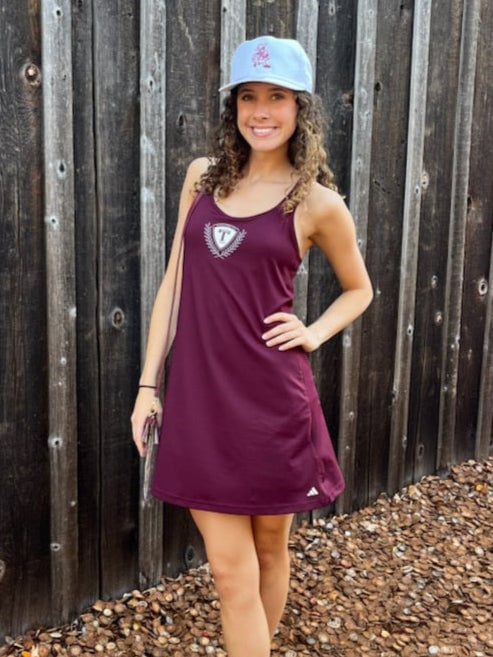 Spring Fling Dress Maroon - New!