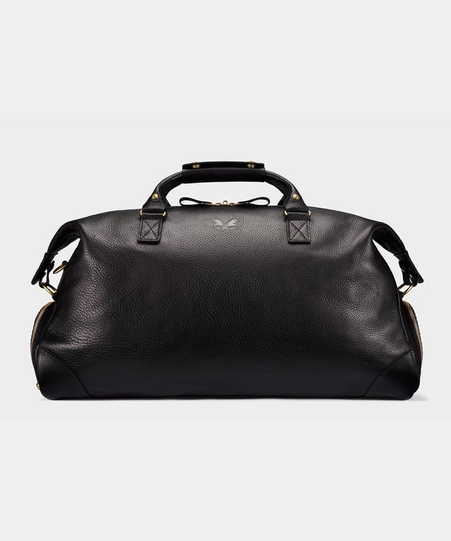 Bennett Winch Leather Weekender in Black
