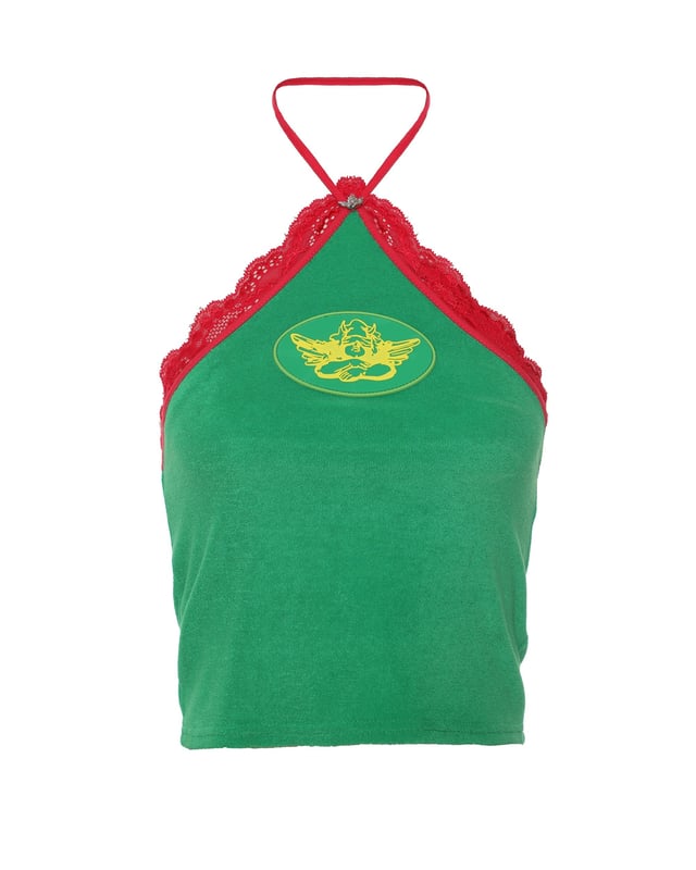 Green Lacie Halter Top