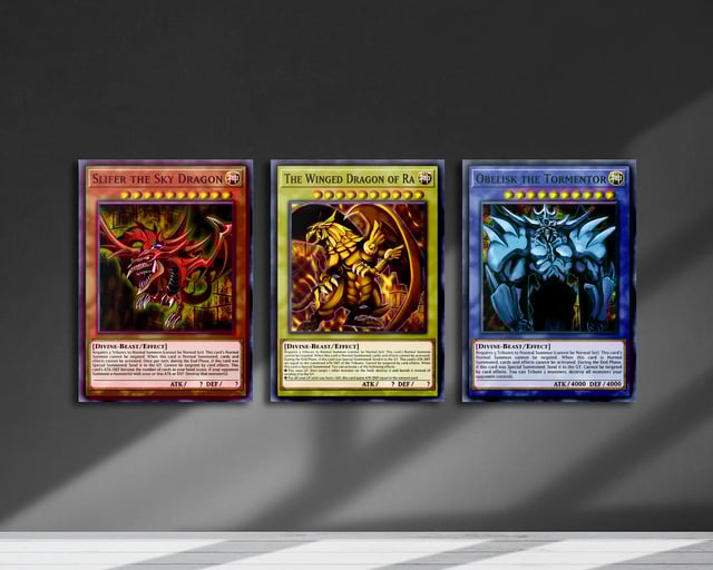 Egyptian God Cards Metal Poster Set