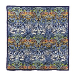 William Morris Peacock and Dragon Square Silk Scarf
