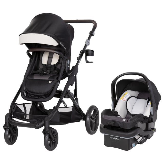 Morph Single to Double Modular Stroller Travel System with EZ-Lift™ PLUS Infant Car Seat in Madrid Tan (Target Exclusive)
