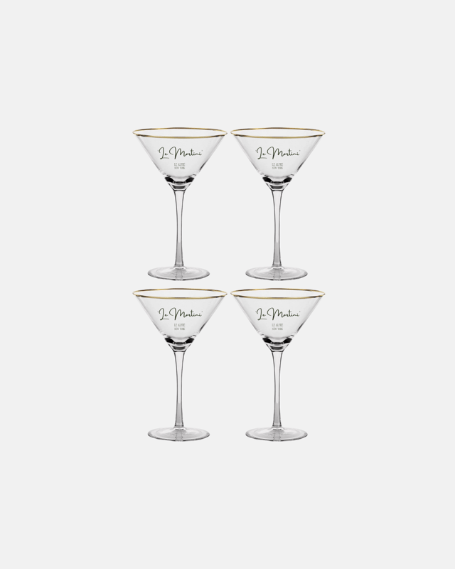 'Le Martini' Limited Edition Martini Glass (Set of 4)