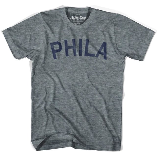 Phila Vintage T-shirt -Athletic Grey