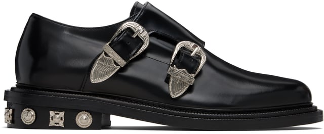 Black Double Monkstraps