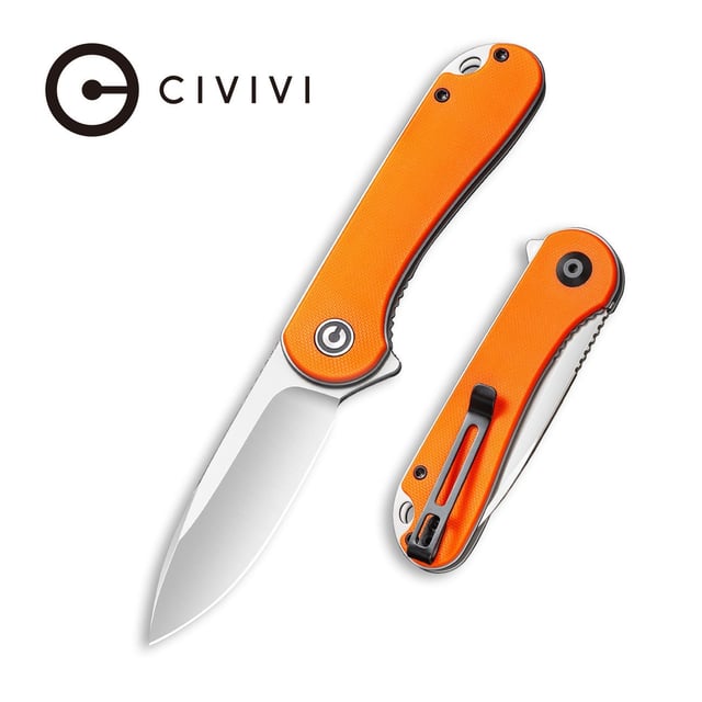 CIVIVI Elementum Flipper Knife G10 Handle (2.96" D2 Blade) C907R