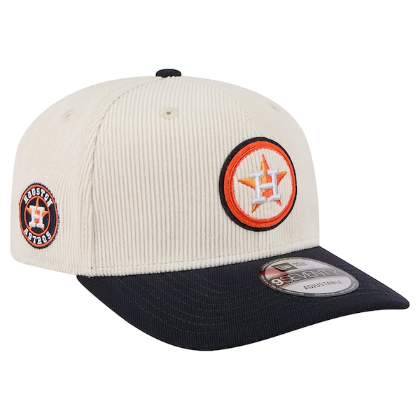 Houston Astros New Era Loyal 9SEVENTY Adjustable Hat - Cream