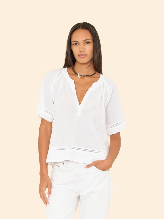 White Sadie Top