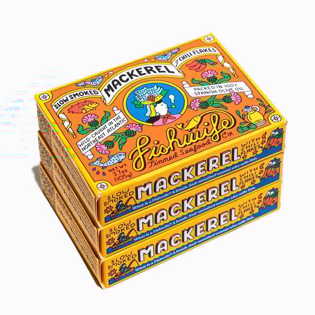 Slow Smoked Mackerel with Chili Flakes (3-Pack)