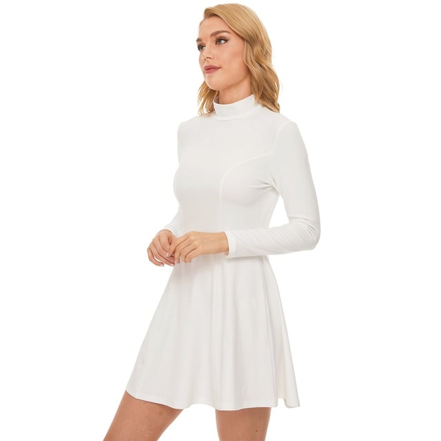 Custom Long Sleeve Velour Longline Dress
