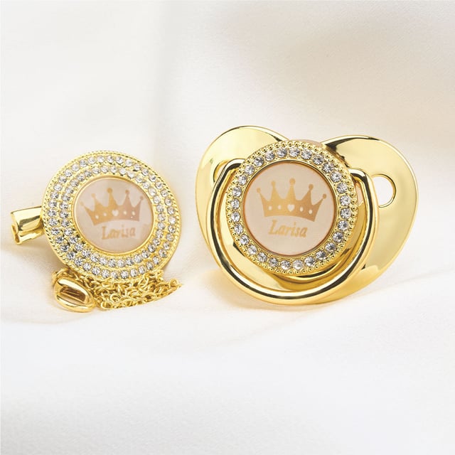 Personalized Name Exquisite Handmade Pacifier Gift for Your Little One