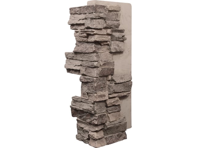 Colorado Dry Stack Faux Stone Outside Corner Panel- Interlocking
