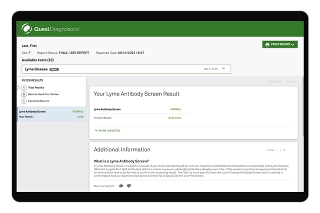 Lyme Disease Test | Lyme Disease Blood Test | Quest®
