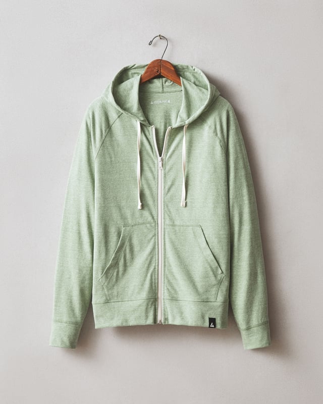 Men's Lightweight Full Zip - Dill Heather