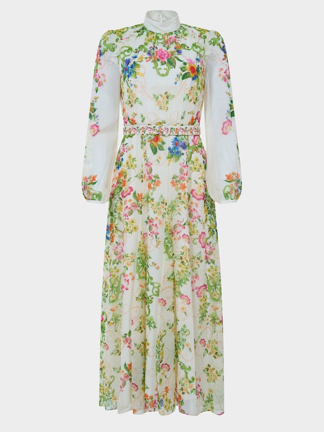 Jacqui B Dress in Nerine Ivory