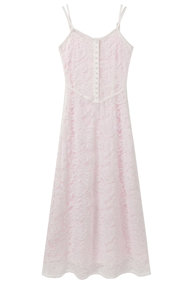 PRE-ORDER: Aurora White & Pink 5-in-1 Midi Dress Set
