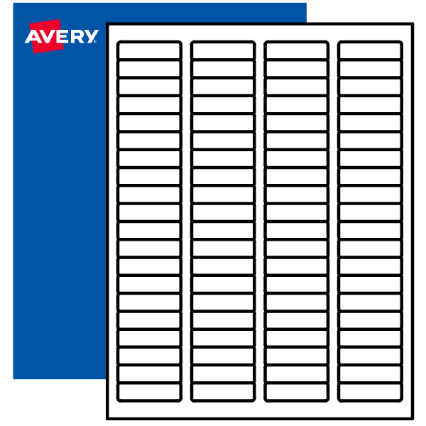 1/2" x 1-3/4" Blank Rectangle Labels