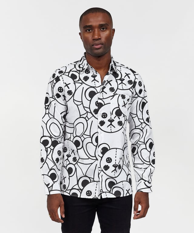 Teddie Bear Long Sleeve Oxford Shirt