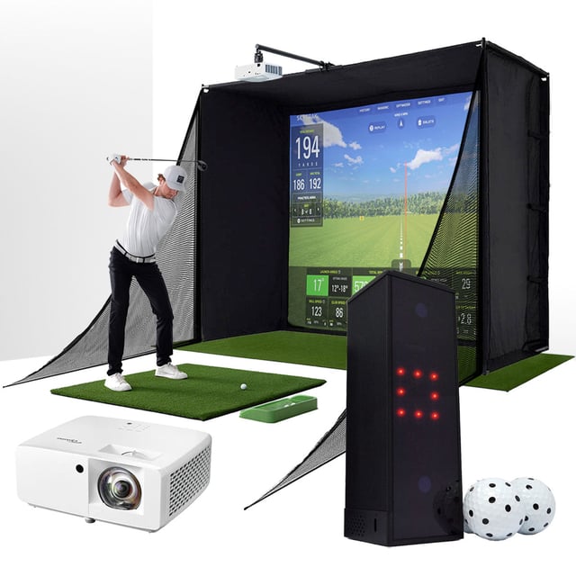 Square Golf Simulator & Launch Monitor with PlayBetter SimStudio™ Complete Home Golf Studio Package