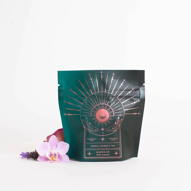 Queen of Wellness: Women's Hormone Balancing Tea for PMS, Healthy Cycles & Menopause