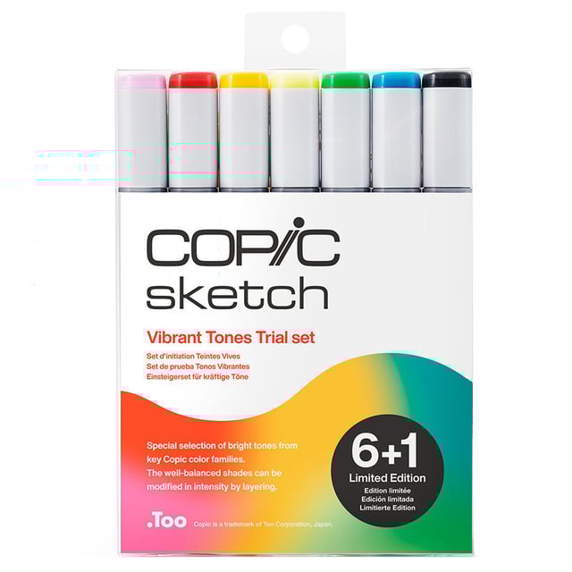 Copic Vibrant Tones Trial Set 6+1 Limited Edition