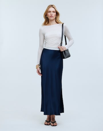 Satin Maxi Slip Skirt