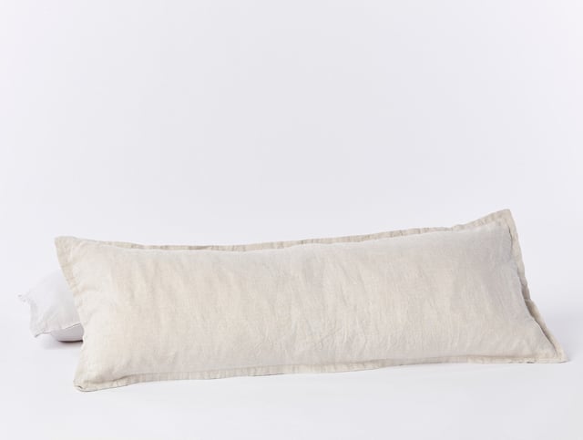 Organic Relaxed Linen Lumbar Pillow Cover