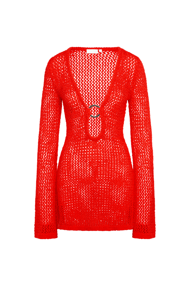 Montego Mini Dress - Chili Pepper Petit Crochet