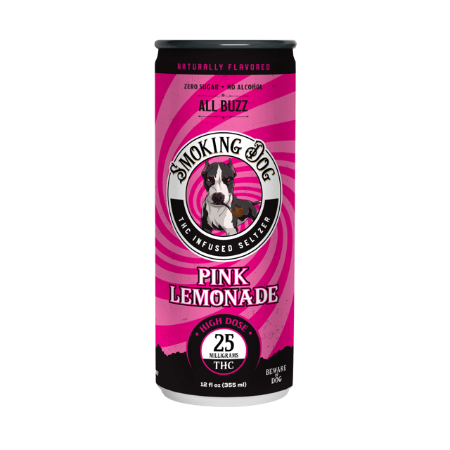 Smoking Dog THC Pink Lemonade 25mg Seltzer
