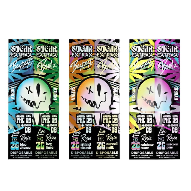 PHC Disposable Vape Combo Pack Bundle - Delta Extrax