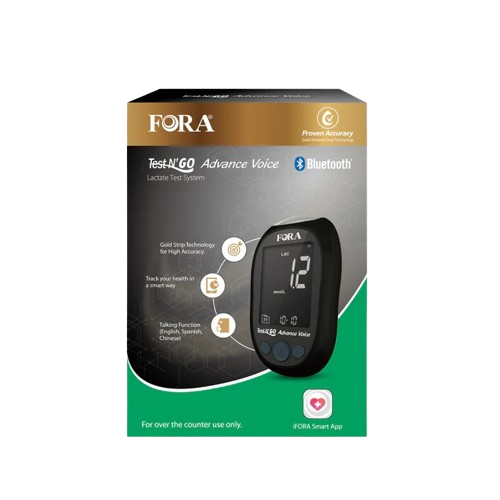 FORA Lactate Kit – Voice-Guided & Bluetooth | Meter Brand New | Includes Bonus Fresh Strips (Exp. 08/2025) – Limited Quantity with Expired Kit Strips