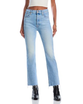 The Tripper Flood High Rise Fray Flare Jeans in Look Ma No Hands	